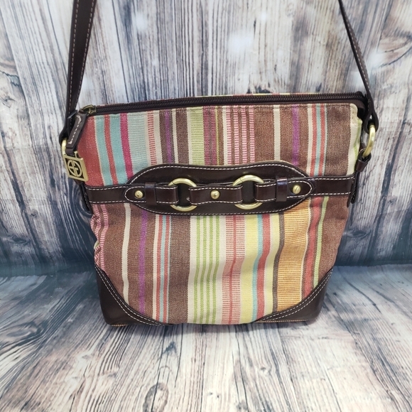 Giani Bernini Striped Shoulder Bag - Picture 1 of 6